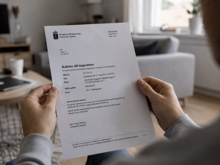 Kallad som vittne – Måste jag gå och hur går det till?